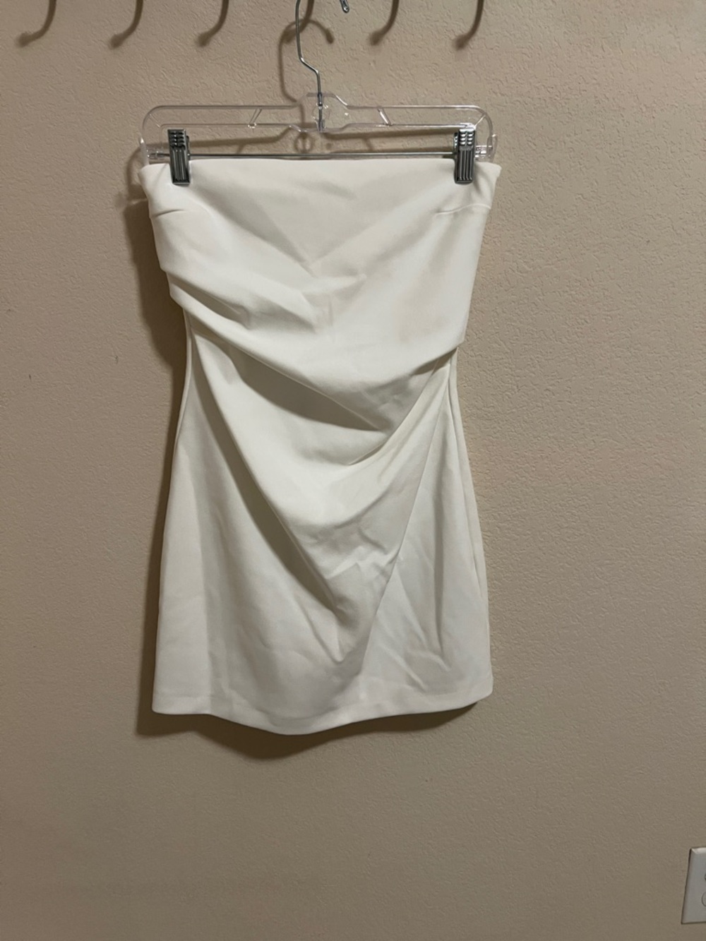 Zara Strapless white Mini Dress